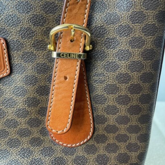 Celine Macadam Leather Tote Bag - Picture 5 of 12